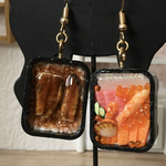 ミニチュア うな丼と海鮮丼のピアス or ストラップ