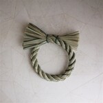 しめ縄飾りベース・サークル＊稲穂付き　１０cm