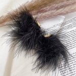 sale! [20%OFF] 2pcs [ブラック]  ファーチャーム マラボーファー　カン付き s117