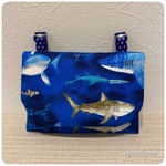 ⭐︎new⭐︎移動ポケット＊ポシェット＊魚/ジンベイザメ＊青