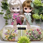 ブライスアウトフィット✴お出かけポーチ(2人用)GARDEN柄✴