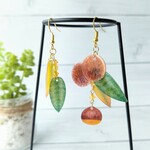栗の耳飾り（イヤリング・ピアス）
