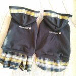 犬服！Msizeチェック柄重ね着