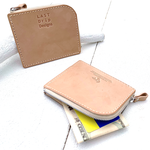 『送料無料』　ヌメ革【王道バランスのコンパクト&スマートなL字財布】美しい飴色に育つノンファンデーションレザー