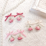 ドライフラワー　♡ 薔薇　ブーケ　ピアス　イヤリング　♡