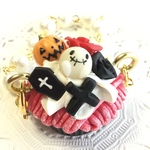 フェイクスイーツ*ハロウィン・モンブランカップケーキ・チャーム*スイーツデコ