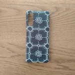 受注製作*ミナペルホネン*anemone*グリーン*mina perhonen*iPhoneケース*iPhoneカバー*スマホケース*スマホカバー