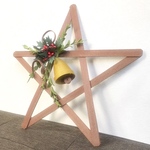 柊とベルのクリスマスリース（エコクラフト）