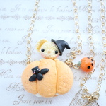 【受注生産】ハロウィンくまちゃんのネックレス 