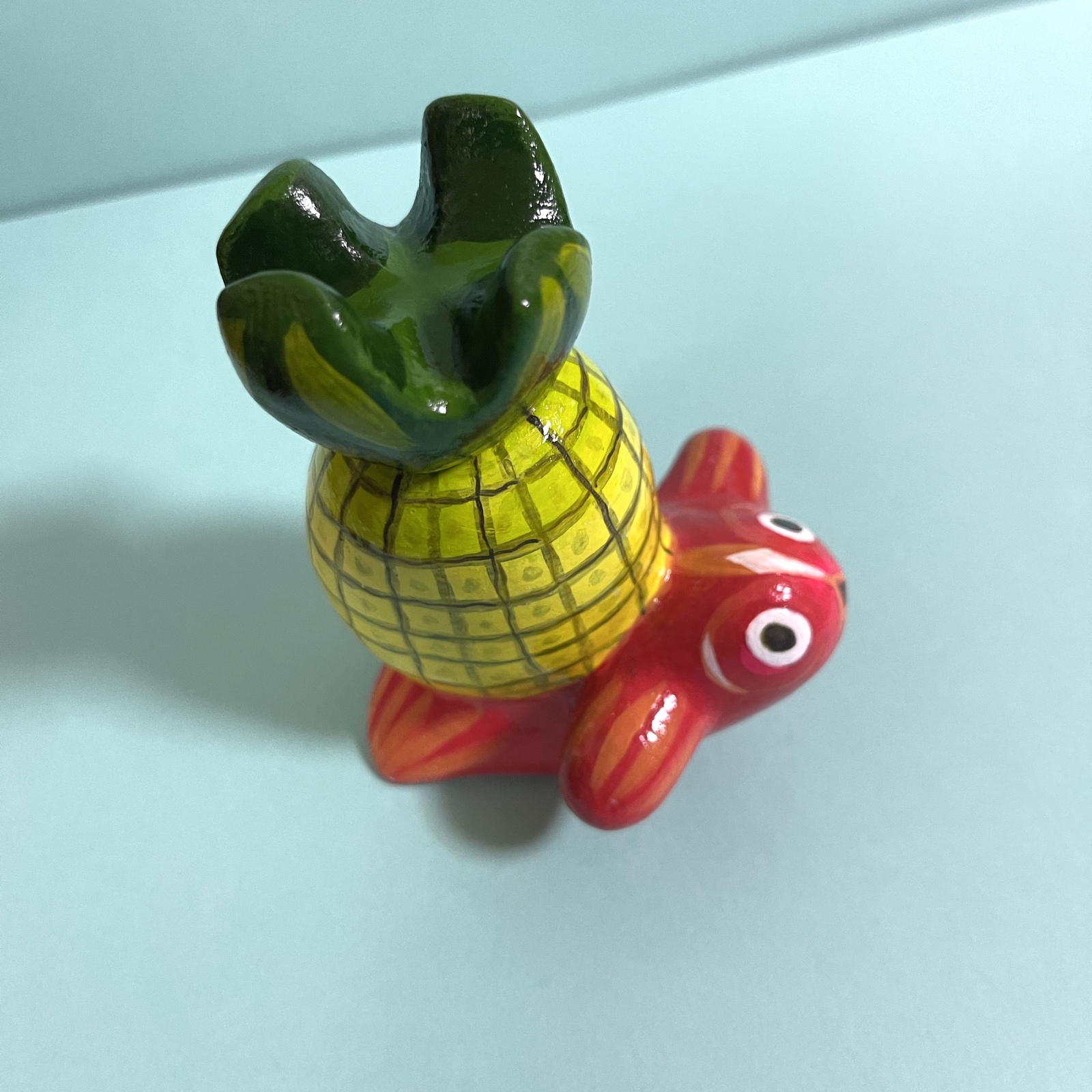 紙粘土細工 【金魚とパイナップルの人形】 - ＊ NEEZE'S GALLERY