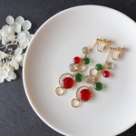 Grain color「薔薇（バラ）」ピアス・イヤリング