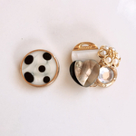 ボタンアクセサリー(ピアス・イヤリング)