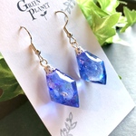 色鉱石【紫闇石】　ピアス/イヤリング　レジンアクセサリー