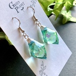 色鉱石【翠樹石】　ピアス/イヤリング　レジンアクセサリー