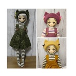 （MDD）にゃんこなお出かけ服（ｸﾞﾘｰﾝ系）