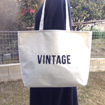 VINTAGE シンプル トートバッグ LLサイズ 受注製作