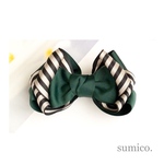 グリーン×ジャガードボーダー⭐︎ふっくらドデュリボン