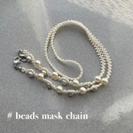 ◯ beads  mask  chain (White.Navy) ◯