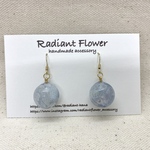 ドライフラワー あじさい ブルー ピアス レジン 小さいサイズ
