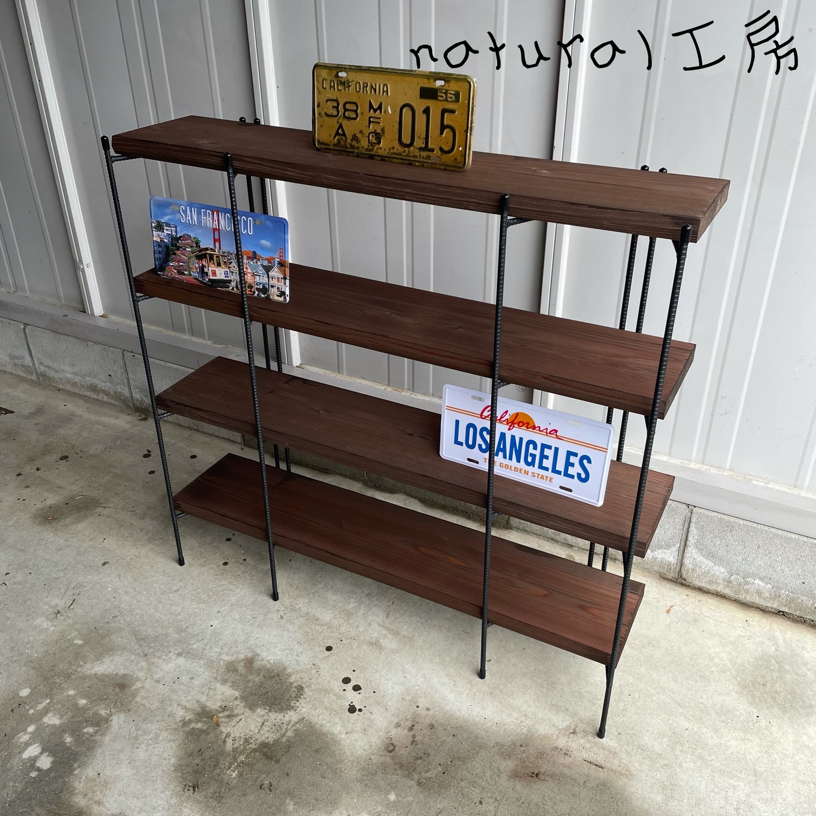 大人気‼️ 手作りアイアン家具 折り畳みラック 西海岸インテリア 幅150cm 大人気‼️手作りアイアン家具 折りたたみラック 西海岸