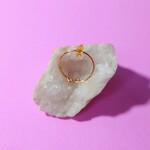 【再販】11月の誕生石✨ピンキーリング シトリン キラキラ 天然石 (一粒)