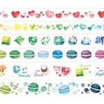 【予約販売】＊マスキングテープ＊　【カラフルキュート】６点セット