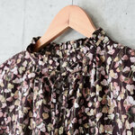【10/10再入荷♡】リバティ＊フリルネックブラウス （7・9・11・13号)