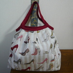 yum様オーダー品：フランスジャカード生地　「タロン・エギュイーユ」グラニーバッグ