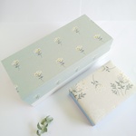 再販　小箱付きお裁縫箱（カルトナージュ、Lace flower - mini flower）