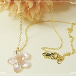 【ラスト1個】*感謝価格*K14GF***N32*高品質シェル（淡）☆桜ネックレス