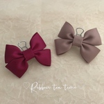 秋冬カラー文房具♡リボンクリップ2点セット🎀🖇