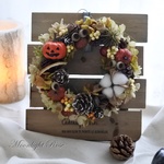 かぼちゃと木の実のハロウィンリース