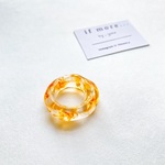  【受注生産・サイズオーダー】クリアリング ⌘ chubby ring ☽ suisai daidai ⌘ 透明 リング 指輪 いびつ
