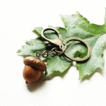 森の恵み♪レッドオークのキーホルダー