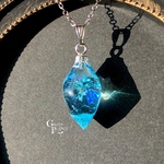 色鉱石【碧泉石】　ネックレス/ペンダント　レジンアクセサリー