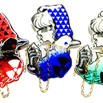 【独りと鴉ブローチ】3color