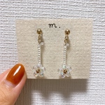 イヤリング ゆれるフラワー 