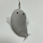 ぬいぐるみストラップ　にこイルカ