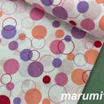 110×50★TCブロード★シャボン玉ドット★ピンク