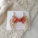 【再販】紫陽花とネジネジ♡秋冬にピアス／イヤリング