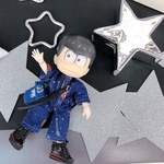 【つなぎ】⭐️背中がポイント　宇宙柄つなぎ⭐️オビツ11ねんどろいどどーる兼用