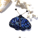 琉球アサギマダラの刺繍ブローチ