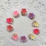 フラワービジューピアス