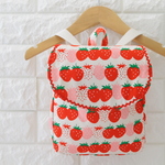 ベビーリュック　いちごボーダー