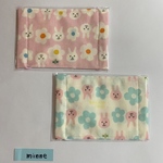 ガーゼ マスク うさぎ&花柄 ピンク&白  2枚セット 子供用 