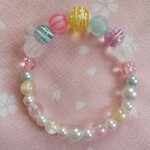 🌠星まつり🌠 縁日 ブレスレット🌟アクリル ビーズ キャンディ🍬