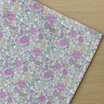 50*50【Wガーゼ】Usual Flower／ピンク《 生地 ダブルガーゼ コットン 綿 花柄 ガーゼ生地 フラワー お花COTTONCANDY ガーゼ 》
