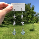 silver beads × bubble pierce / earring