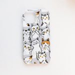 全機種対応　ねこちゃん　いっぱい　スマホケース　　AQUOS Xperia iPhoneXR Galaxy AQUOSsense4 iPhone13 