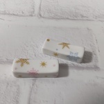 雪の結晶のお箸置きゴールド♪